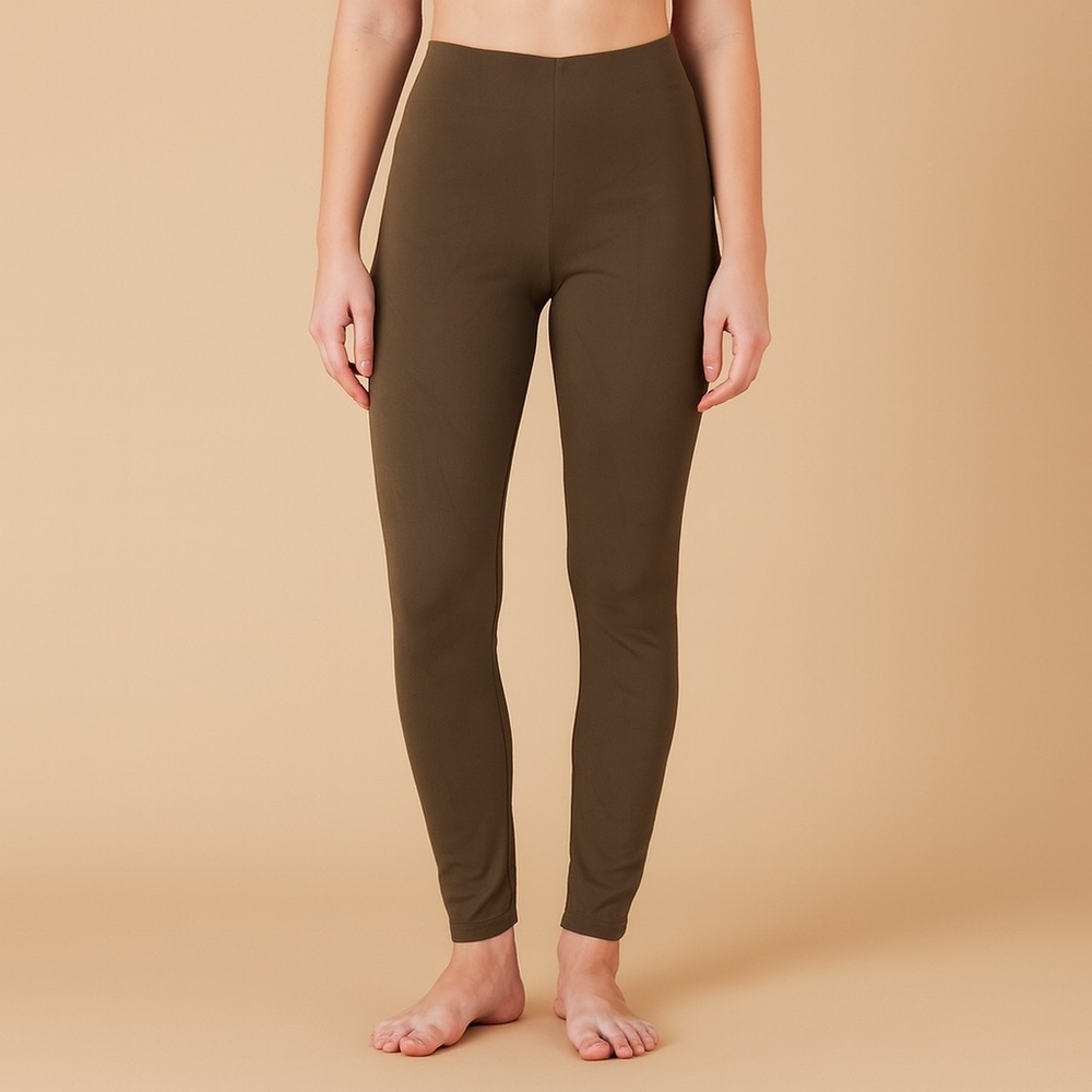 Passport Women's Khaki Leggings Size 12 - Picture 1 of 5